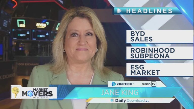 BYD sales, Robinhood subpeona, ESG market