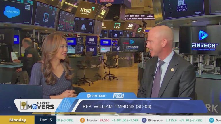 Rep. Timmons Says U.S. Must Lead as Crypto Market Structure Takes Shape