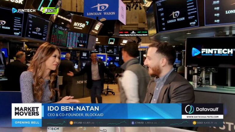 Ido Ben-Natan speaks with a FINTECH.TV host on the NYSE trading floor during Market Movers: The Opening Bell.