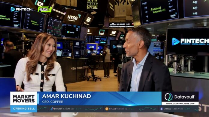 Amar Kuchinad speaks on FINTECH.TV at the New York Stock Exchange about blockchain and financial markets.