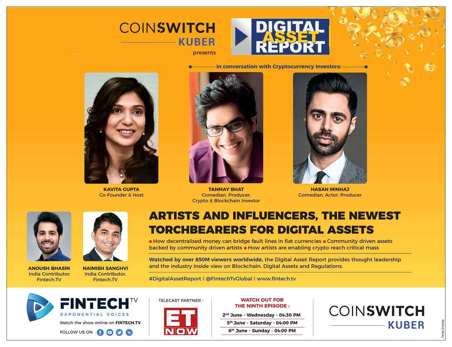 ET NOW - Digital Assets with Hasan Minhaj & Tanmay Baht