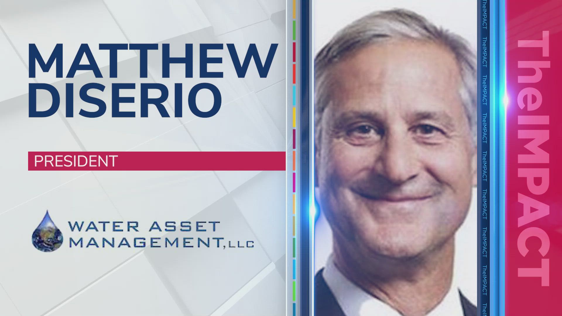 Matthew Diserio, President of Water Asset Management on Water Investing
